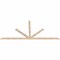 Ekena Millwork Saratoga Smooth Timber Gable Bracket, Douglas Fir, 108"W x 49"H x 1 1/2"D x 3 1/2"F, 11/12 Pitch GBW108X49X0204SAR00SDF - alternate 4
